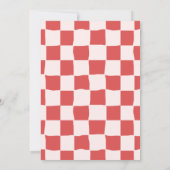 Handgezeichnetes Rosa Vintages Weihnachtsfest Part Einladung (Rückseite)