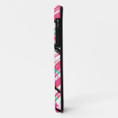 Handgezeichnetes Rosa Zickzack-Muster Case-Mate iPhone Hülle (Hinten/Links)