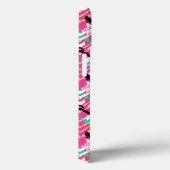Handgezeichnetes Rosa Zig Zag Muster Case-Mate iPhone Hülle (Rückseite / Rechts)