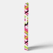 Handgezeichnetes Rosa Zig Zag Muster Case-Mate iPhone Hülle (Rückseite / Rechts)
