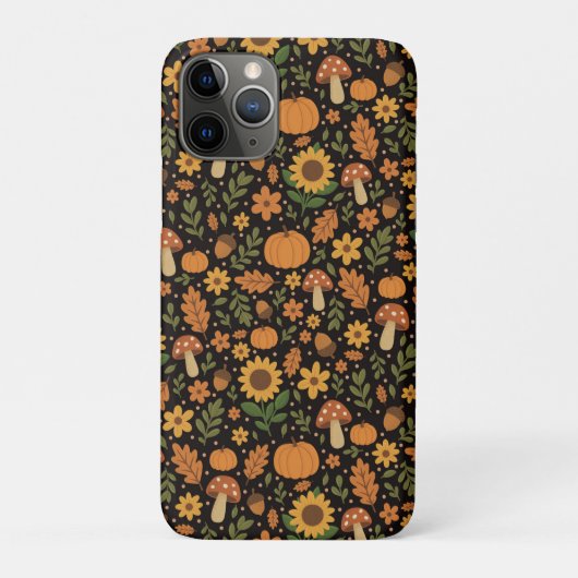 Handgezeichnetes rustikales Herbstmuster  Case-Mate iPhone Hülle (Rückseite)