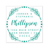 Handgezeichnetes rustikales Skript Verheirateten C Permastempel (Design)