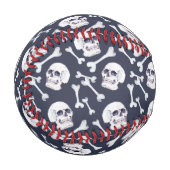 Handgezeichnetes Schädelmuster Baseball (Vorderseite Links)