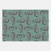 Handgezeichnetes Schlangenbild Geschenkpapier Set (Vorderseite 2)