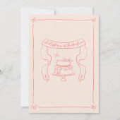 Handgezeichnetes SchmetterlingTheme-Brautparty Einladung (Vorderseite)