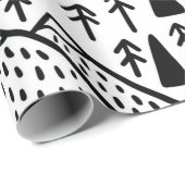 Handgezeichnetes Set. Bergsammlung Geschenkpapier (Rolleneckpunkt)