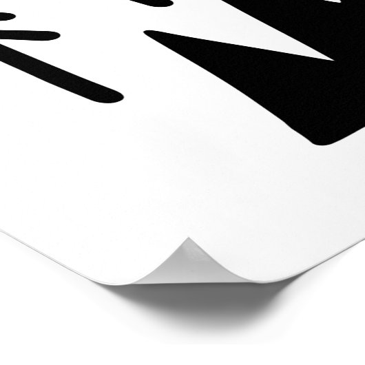 Handgezeichnetes Set mit Bergsammlung Poster (Ecke)