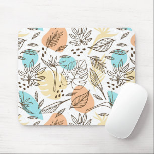 Handgezeichnetes sommerlich tropisches Muster Mousepad