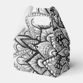 Handgezeichnetes Stift-Mandala-Design Geschenkschachtel (Rückseite)