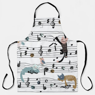Handgezeichnetes, süßes Cartoon-nahtloses Muster i Schürze