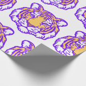 Handgezeichnetes Tiger Fan Wrapping Paper Geschenkpapier (Ecke)