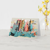 Handgezeichnetes Tokio Japan Karte (Gelbe Blume)