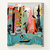 Handgezeichnetes Tokio Japan Notizblock (Rückseite)