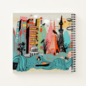 Handgezeichnetes Tokio Japan Notizblock (Rückseite)