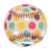 Handgezeichnetes Tupfenmuster Baseball (Rückseite)