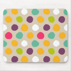 Handgezeichnetes Tupfenmuster Mousepad