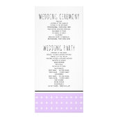 Handgezeichnetes Typografie-Lavendel-Hochzeitsprog Werbekarte (Hinten)