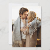 Handgezeichnetes Wappen mit Cherubs und Ihrem Foto Save The Date (Rückseite)