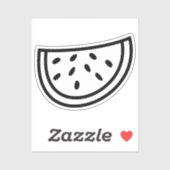 Handgezeichnetes Watermelon-Vinyl-Aufkleber Aufkleber (Blatt)