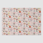 Handgezeichnetes Weihnachts-Brautparty gemeinsam m Seidenpapier (Vorderseite)