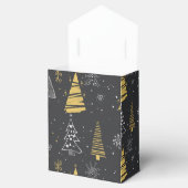Handgezeichnetes Weihnachtsbaummuster Geschenkschachtel (Geöffnet)