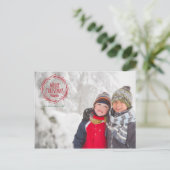 Handgezeichnetes Weihnachtsfeiertag Foto Postkarte (Stehend Vorderseite)