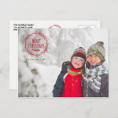 Handgezeichnetes Weihnachtsfeiertag Foto Postkarte (Vorne/Hinten)