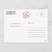 Handgezeichnetes Weihnachtsfeiertag Foto Postkarte (Rückseite)