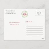 Handgezeichnetes Weihnachtsfeiertag Foto Postkarte (Rückseite)