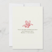 Handgezeichnetes Weihnachtsfest Abendessen Einladung (Rückseite)