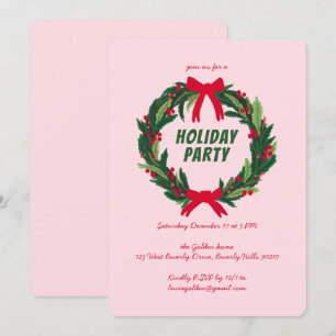 Handgezeichnetes Weihnachtsfest-Party KUSTOM Einladung