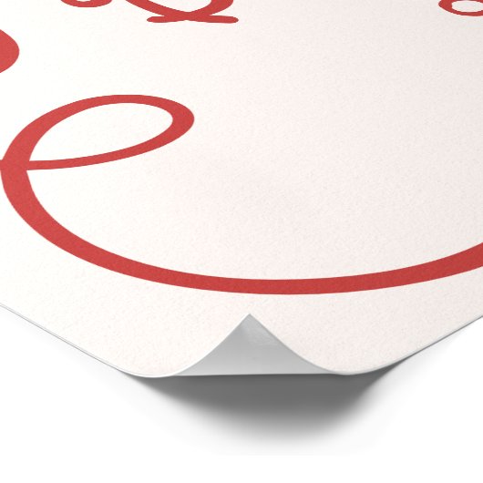 Handgezeichnetes weißes Brautparty Poster (Ecke)