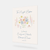 Handgezeichnetes Willkommensschild für das Whimsic Acrylschild (Winkel)