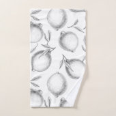 Handgezeichnetes Zitronenmuster Badhandtuch Set (Handtuch)