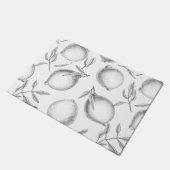 Handgezeichnetes Zitronenmuster Fußmatte (Schrägansicht)