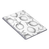 Handgezeichnetes Zitronenmuster Notizblock (Rechte Seite)