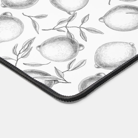 Handgezeichnetes Zitronenmuster Schreibtischunterlage (Ecke)