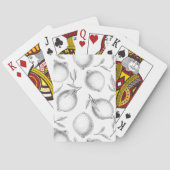 Handgezeichnetes Zitronenmuster Spielkarten (Rückseite)