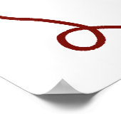 Handgezogene Babydusche - Begrüßungsbabydusche Poster (Ecke)