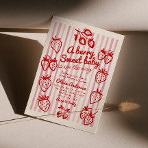 Handgezogene Beere Strawberry Diy Girl Babydusche