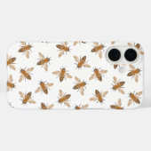 Handgezogene Bienen iPhone Case (Rückseite (Horizontal))