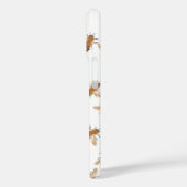 Handgezogene Bienen iPhone Case (Rückseite / Links)