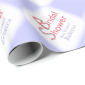 Handgezogene Blume Lila Dusche leicht Geschenkpapier (Rolleneckpunkt)