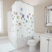 Handgezogene Blume und Duschvorhang aus Ladybug (Beispiel)