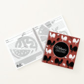 Handgezogene Blumenarmmuster Notizblock (Innenseite)