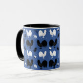 Handgezogene Blumenarmmuster Tasse (Vorderseite Links)