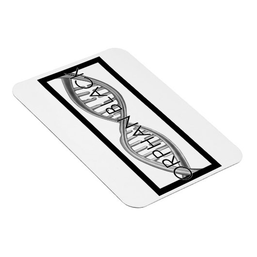 Handgezogene DNA Magnet (Rechte Seite)