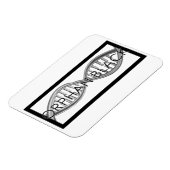 Handgezogene DNA Magnet (Linke Seite)