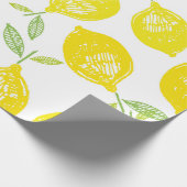 Handgezogene Doodle tropische Früchte Muster Hinte Geschenkpapier (Ecke)