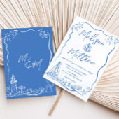 Handgezogene Doodles Anchor Beach Wasserpfeife Einladung